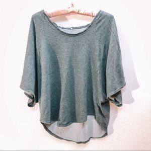 Joie High-low Poncho-like Grey Sweater Medium